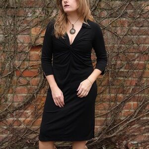Vintage 90’s Teeze Me USA Black Collared Dress Size M
